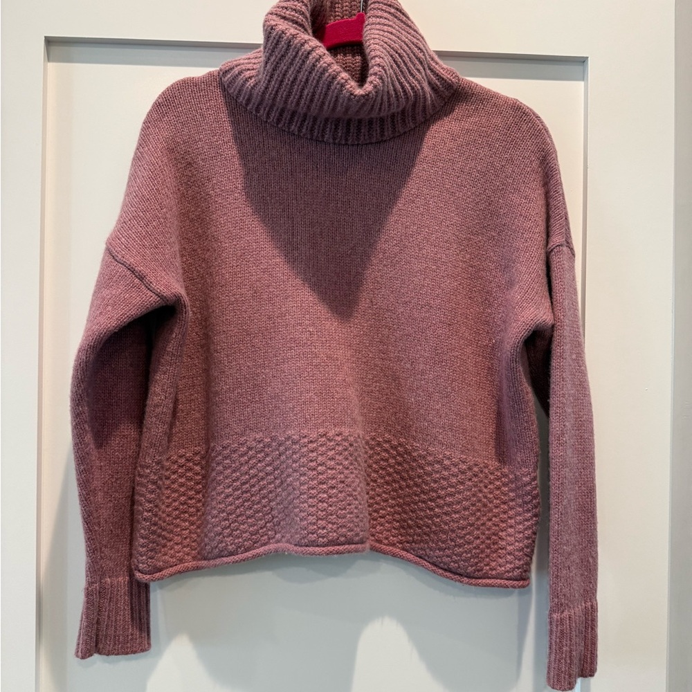 Madewell Dusty Rose Turtleneck Sweater